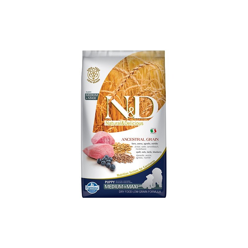 N&D Ancestral Grain Lamb, Spelt, Oats & Blueberry Puppy Medium/Maxi