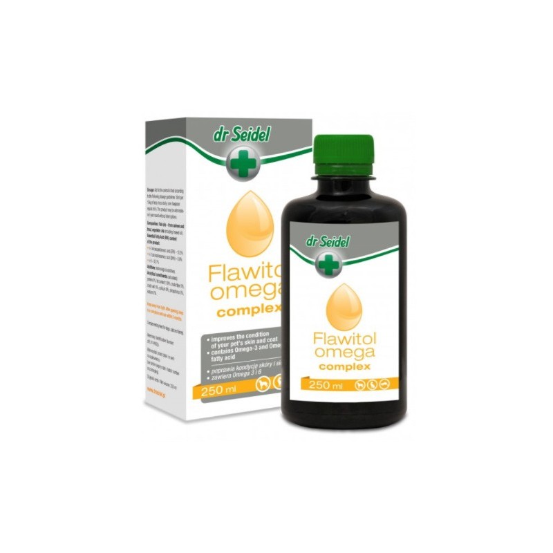 FLAWITOL OMEGA COMPLEX - zdrowa skóra, piękna sierść 250 ml