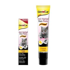 GimCat Anti-Hairball Duo-Paste z serem i słodem - pasta odkłaczająca (50g)