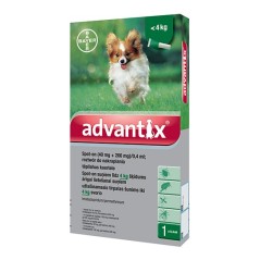 ADVANTIX SPOT-ON 4 X 0,4 ML (DO 4 KG)