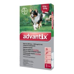 ADVANTIX SPOT-ON 4 X 2,5 ML (10-25 KG)