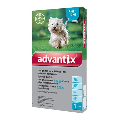 ADVANTIX SPOT-ON 4 X 1,0 ML (4-10 KG)