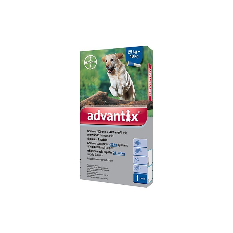 ADVANTIX SPOT-ON 4 X 4,0 ML (25-40KG)