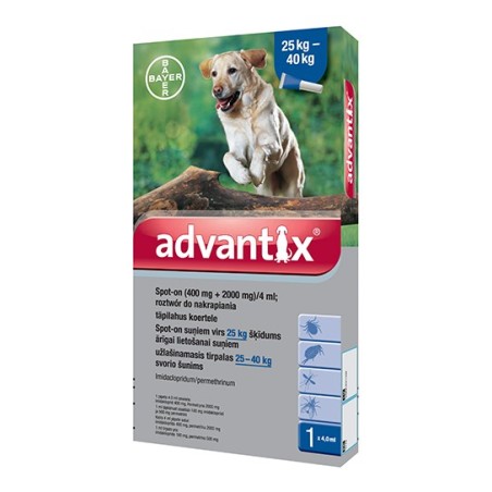 ADVANTIX SPOT-ON 4 X 4,0 ML (25-40KG)