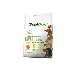 Tropidog Premium Adult All Breeds Light/Sterilised - psy dorosłe, otyłe i sterylizowane