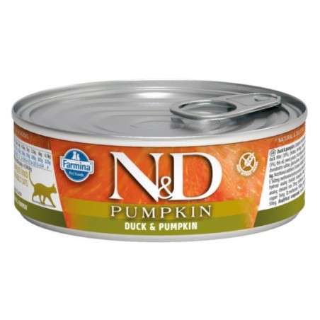 N&D PUMPKIN DUCK & PUMPKIN Adult Cat - puszka 80g