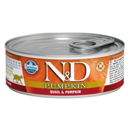 N&D PUMPKIN QUAIL & PUMPKIN Adult Cat - puszka 80g