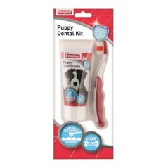 Beaphar Puppy Dental Kit - pasta do zębów 50g + szczoteczka dla szczeniąt