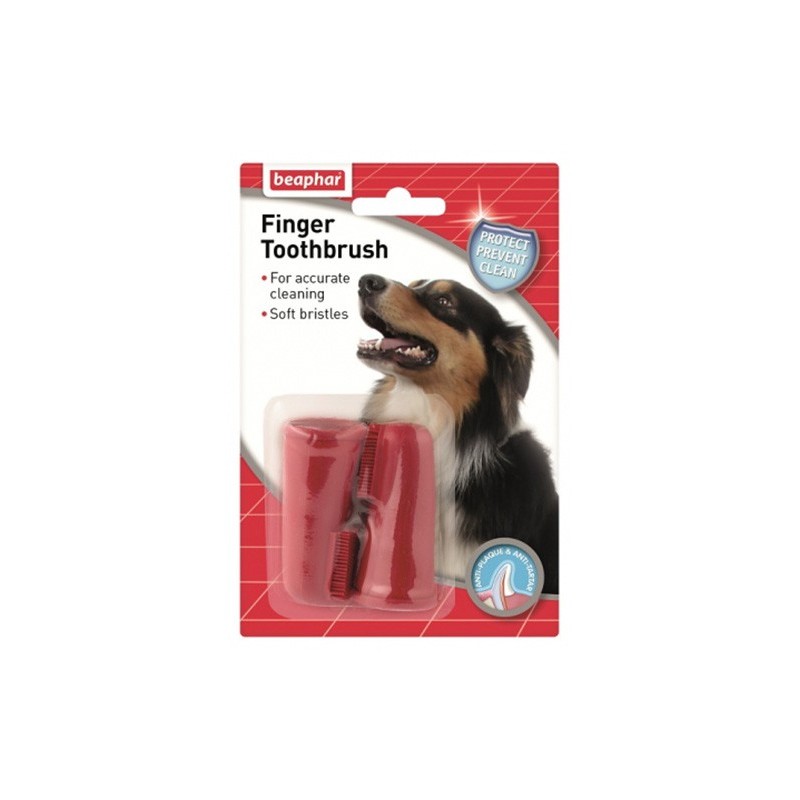 Beaphar Finger Toothbrush 2 szt. - szczoteczka do zębów naparstkowa