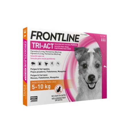 Frontline TRI-ACT dla psów 5-10 kg 3x1 ml