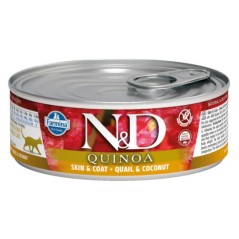 N&D QUINOA SKIN & COAT QUAIL Adult Cat - puszka 80g