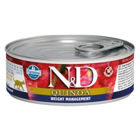 N&D QUINOA WEIGHT MANAGEMENT Adult Cat - puszka 80g