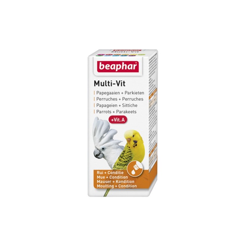 Beaphar Bogena Multi-Vit for Parrots 20ml - preparat witaminowy dla papug