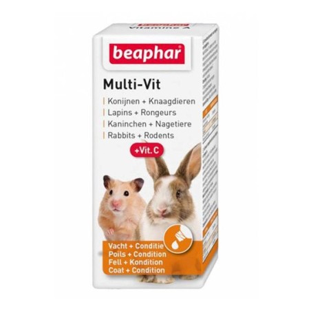 Beaphar Multiwitamina z witaminą C -  preparat witaminowy dla królików i gryzoni 20 ml