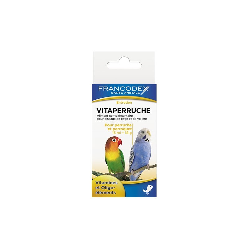 Francodex Witaminy dla papug 15 ml + 18 g