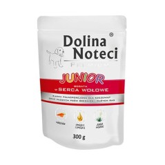 Dolina Noteci Premium JUNIOR bogata w serca wołowe 300 g