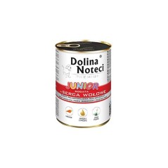 Dolina Noteci Premium JUNIOR bogata w serca wołowe 400 g