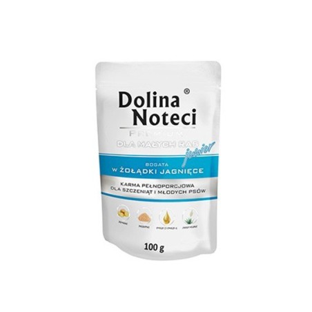 Dolina Noteci Premium DLA MAŁYCH RAS JUNIOR Bogata w żołądki jagnięce 100 g