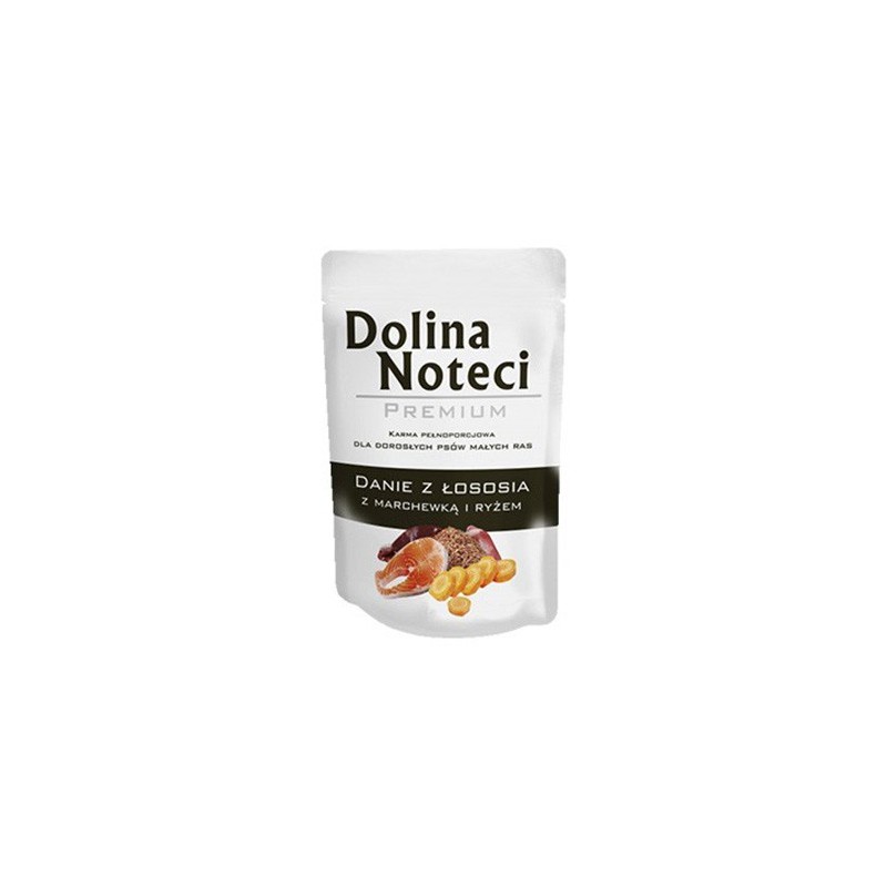 Dolina Noteci Premium Danie z łososia z marchewką i ryżem 300g