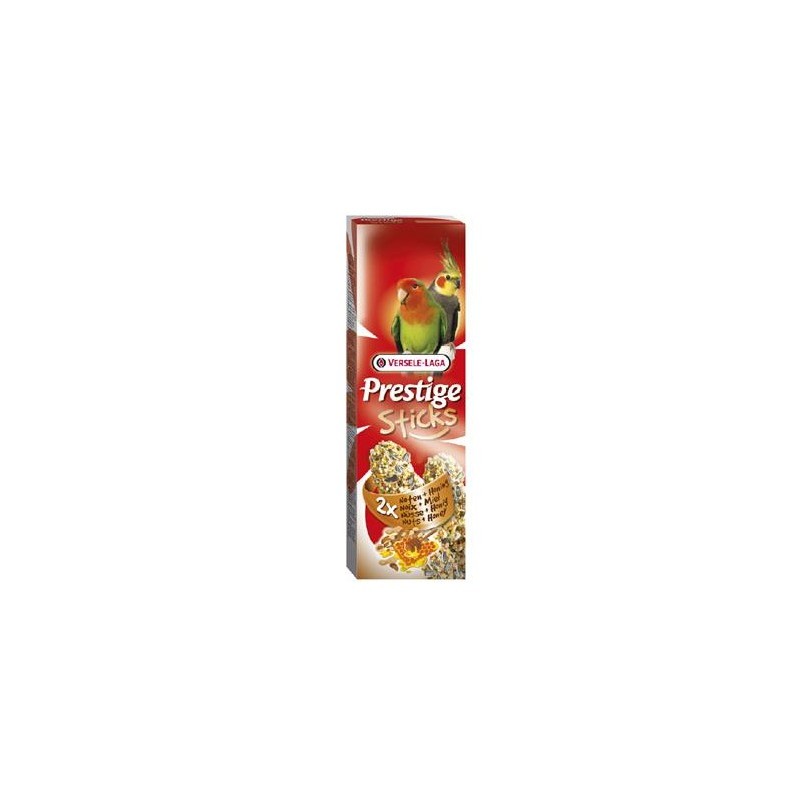 Versele-Laga Prestige Sticks Big Parakeets Nuts & Honey 140g - kolby orzechowo-miodowe dla średnich papug