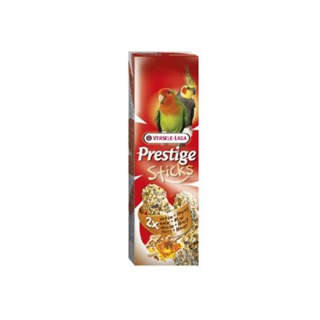 Versele-Laga Prestige Sticks Big Parakeets Nuts & Honey 140g - kolby orzechowo-miodowe dla średnich papug