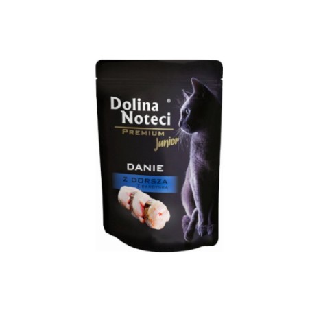 Dolina Noteci Premium Kot Junior 85g - danie z dorsza z sardynką