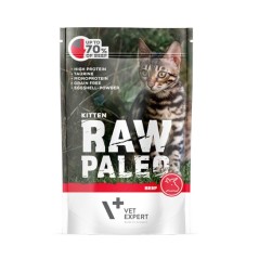 Vet Expert RAW PALEO karma mokra dla kociąt - wołowina 100g