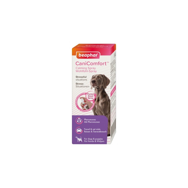 Beaphar CaniComfort Calming Spray - kieszonkowy spray z feromonami dla psów