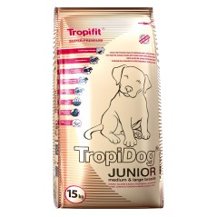 Tropidog Super Premium Junior Medium & Large Breeds With Turkey, Salmon & Eggs  - Duża Rasa,Indyk, Łosoś i Jajko