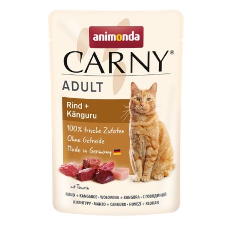 Animonda CARNY adult cat saszetka 85g - wołowina/kangur