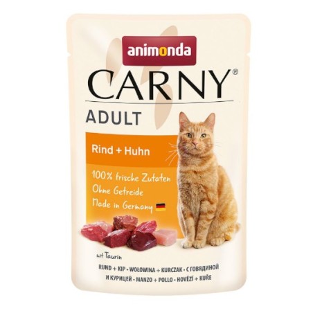 Animonda CARNY adult cat saszetka 85g - wołowina/kurczak