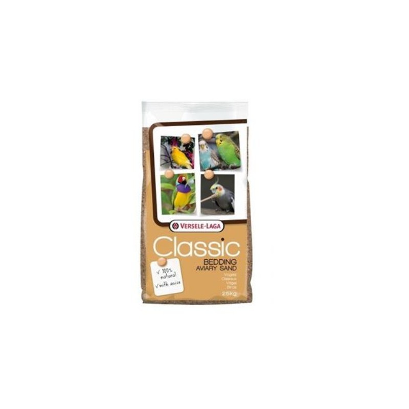 Versele-Laga Aviary Classic Bedding Sand 25kg - piasek z gritem dla ptaków