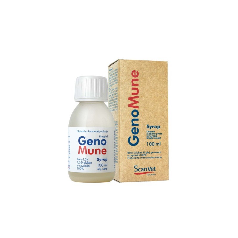 ScanVet GenoMune 100ml  - syrop wzmacniający naturalną odporność psów i kotów