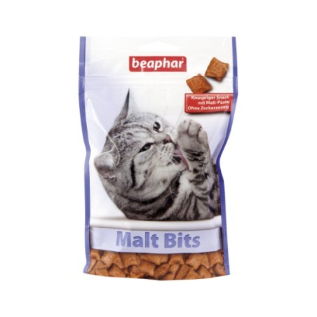 Beaphar Malt Bits 150g - przysmaki dla kotów wspomagające odkłaczanie