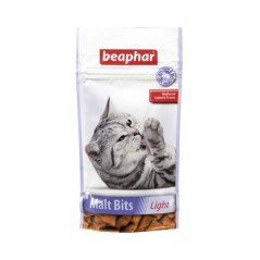 Beaphar Malt Bits Light 35g - przysmaki dla kotów wspomagające odkłaczanie "low calory"