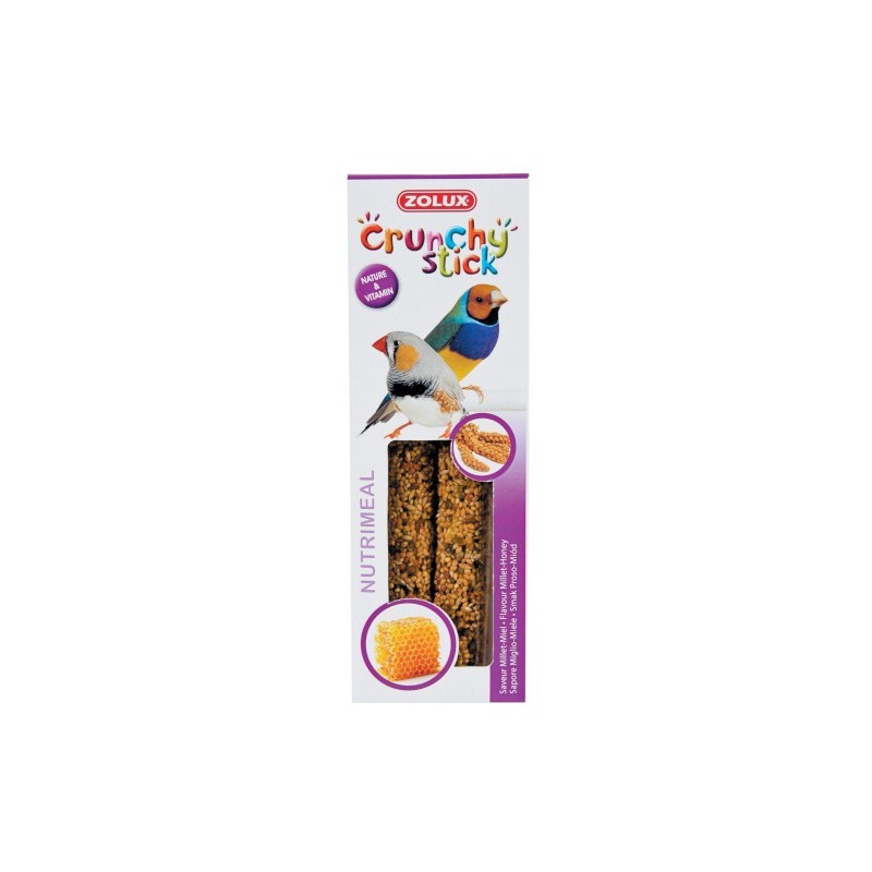 Zolux Crunchy Stick ptaki egzotyczne proso/miód 85g