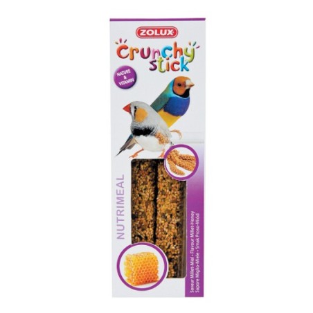 Zolux Crunchy Stick ptaki egzotyczne proso/miód 85g