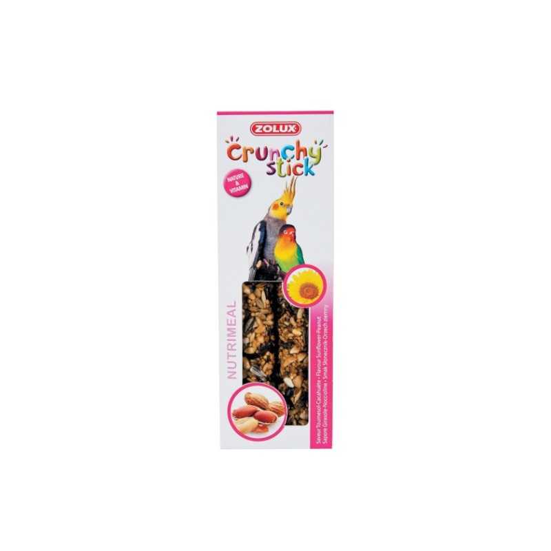 Zolux Crunchy Stick duże papugi słonecznik/orzech ziemny 115g