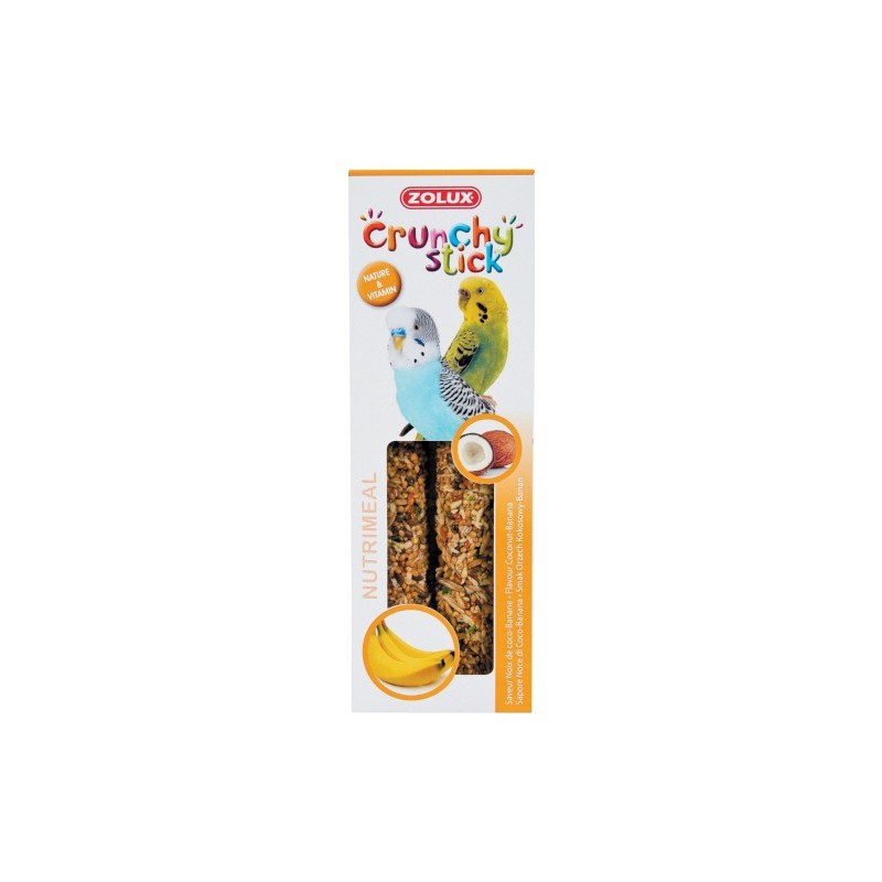 Zolux Crunchy Stick papuga mała orzech kokosowy/banan 85g