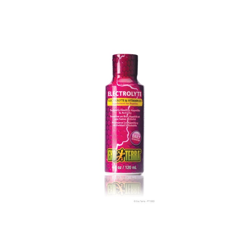 Exo-Terra Electrolyte - elektrolity w płynie z wit.D3 dla gadów i płazów 120ml