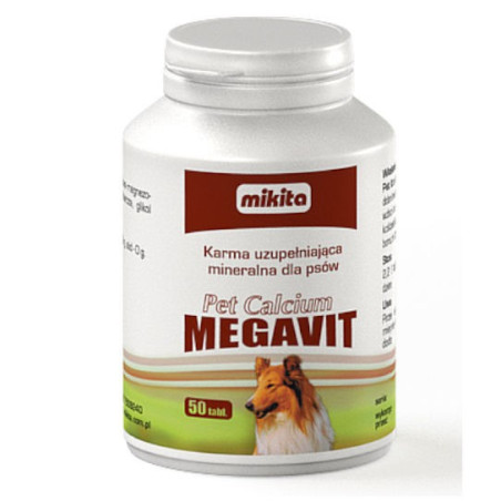 Mikita Pet Calcium Megavit - suplement diety uzupełniający niedobory wapnia