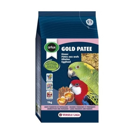 Orlux Gold Patee Large Parakeets and Parrots 1kg - pokarm jajeczny mokry dla średnich i dużych papug