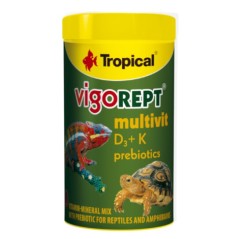 Tropical Vigorept Multivit 70g - mieszanka witaminowo-mineralna z prebiotykiem dla gadów i płazów