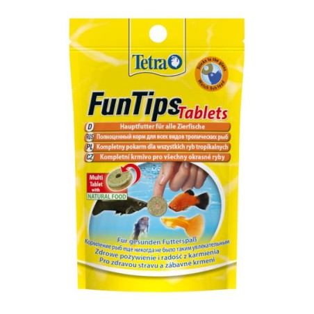 Tetra FunTips Tablets - pokarm w tabletkach z możliwością przyklejenia do szyby akwarium