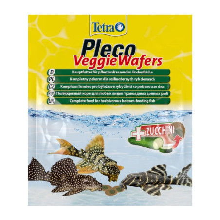 Tetra Pleco Veggie Wafers - pokarm roślinny dla ryb dennych