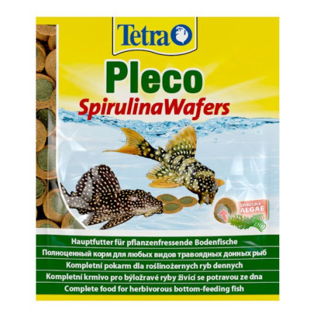 Tetra Pleco Spirulina Wafers - pokarm roślinny dla ryb dennych